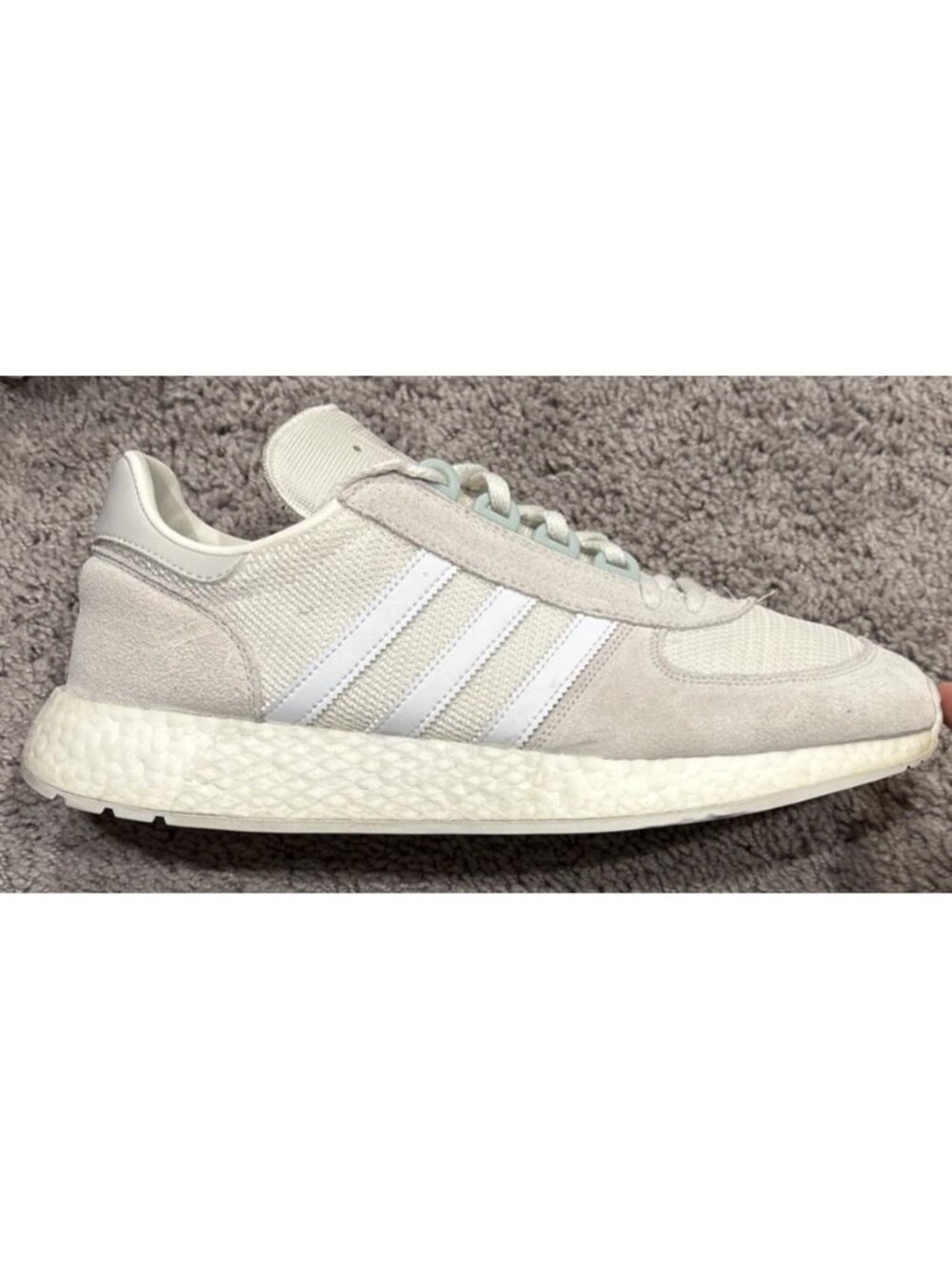 Size 12 - Adidas Marathon 5923 Triple White g27860